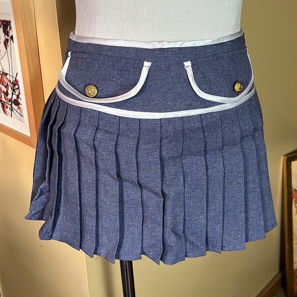 Vtg Sexy SchoolGirl Size XS/ Small Charm Schooled by Delicious Crop Blazer Skirt - Picture 7 of 16